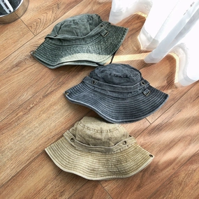 Wholesale Summer Large Brim Denim Bucket Hat
