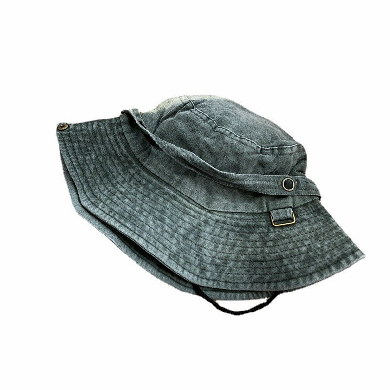 Wholesale Summer Large Brim Denim Bucket Hat