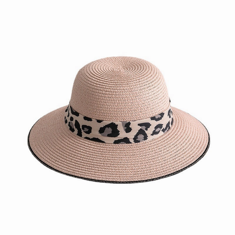 Wholesale Summer Leopard Straw Hats