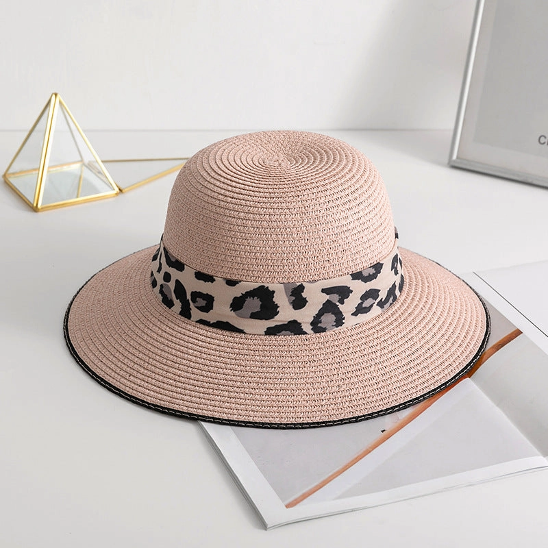 Wholesale Summer Leopard Straw Hats