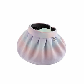 Wholesale Summer Outer Rainbow Gradient Vinyl Shell Hat