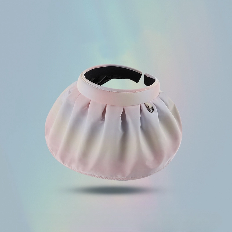 Wholesale Summer Outer Rainbow Gradient Vinyl Shell Hat