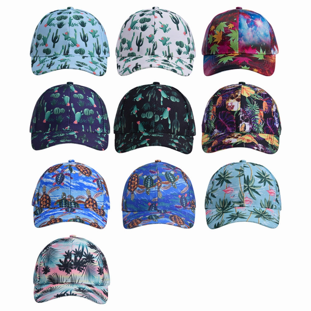 Wholesale Summer Printed Cactus Baseball Hat