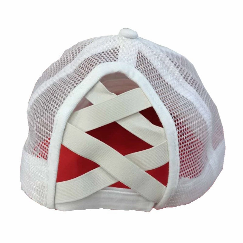 Wholesale Summer, spring and autumn light board old outdoor sunscreen grid washed ponytail baseball cap