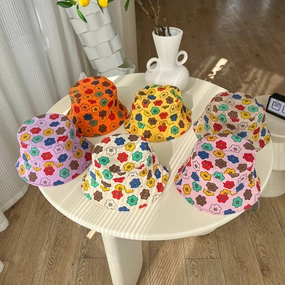 Wholesale Summer Thin Cotton Kids Bucket Hat