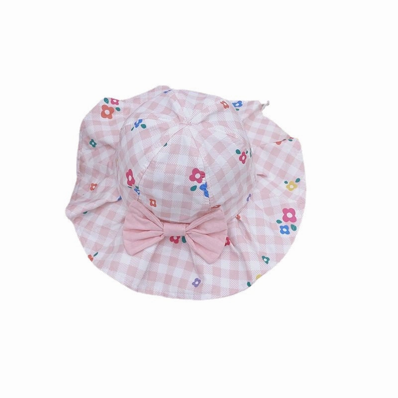 Wholesale Summer Thin Kids Sunscreen Wool Bucket Hat