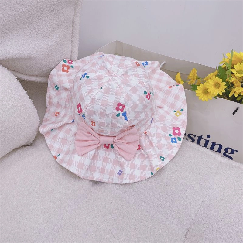 Wholesale Summer Thin Kids Sunscreen Wool Bucket Hat