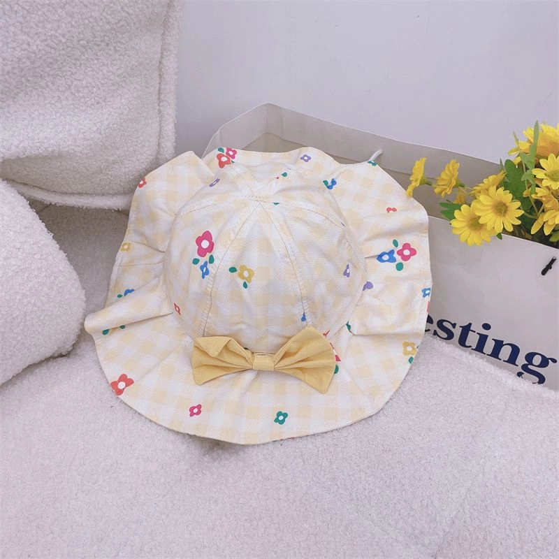Wholesale Summer Thin Kids Sunscreen Wool Bucket Hat