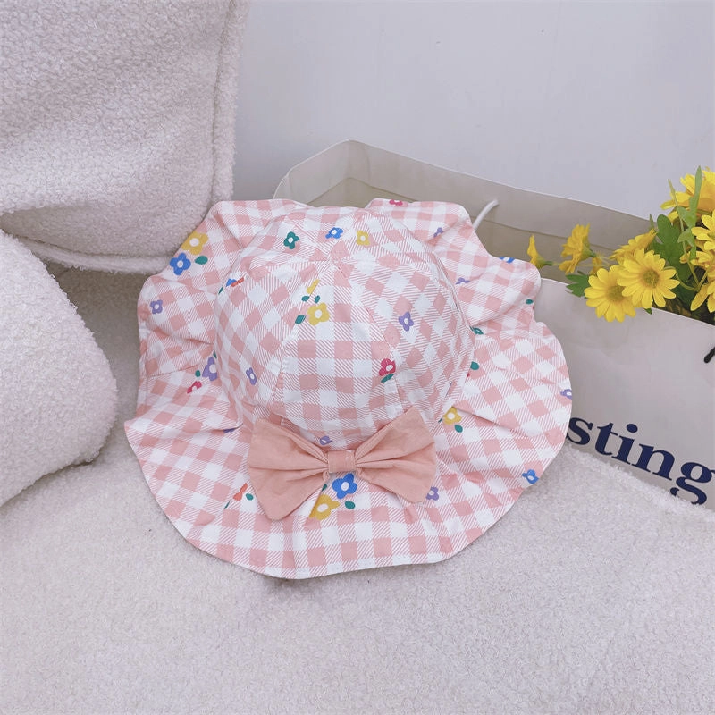 Wholesale Summer Thin Kids Sunscreen Wool Bucket Hat