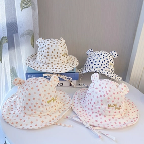 Wholesale Summer Thin Section Kids Wool Bucket Hat With Big Brim