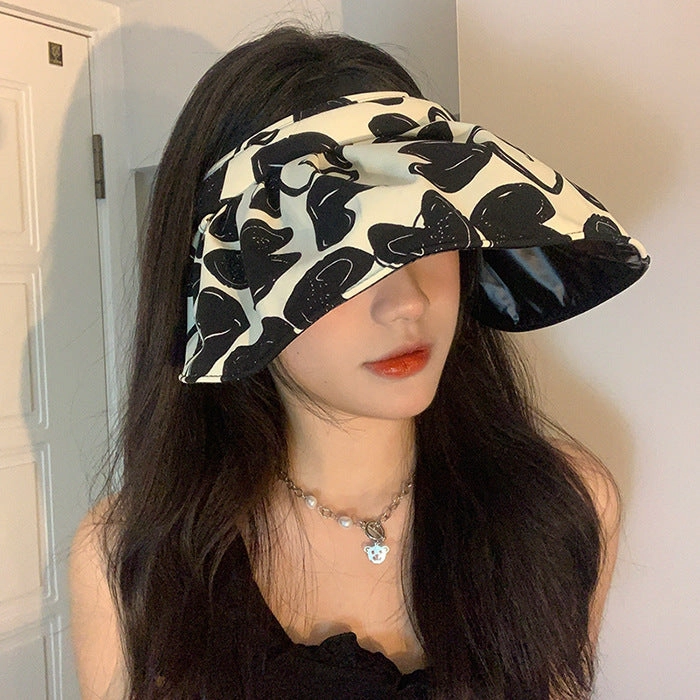 Wholesale Summer Vinyl Heart Empty Hat