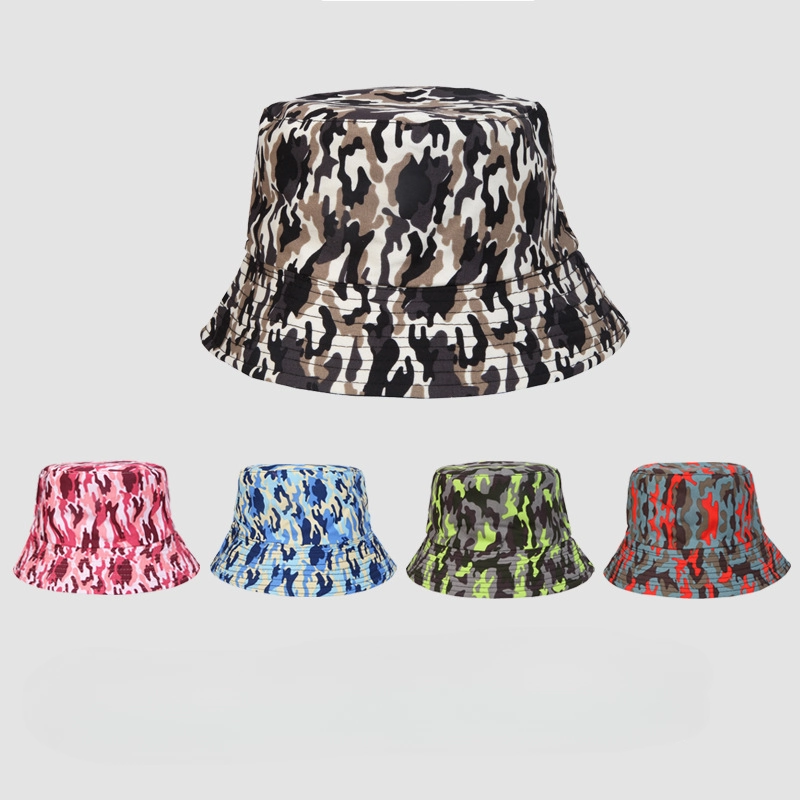 Wholesale Sun Protection Outdoor Camouflage Polyester Bucket Hat
