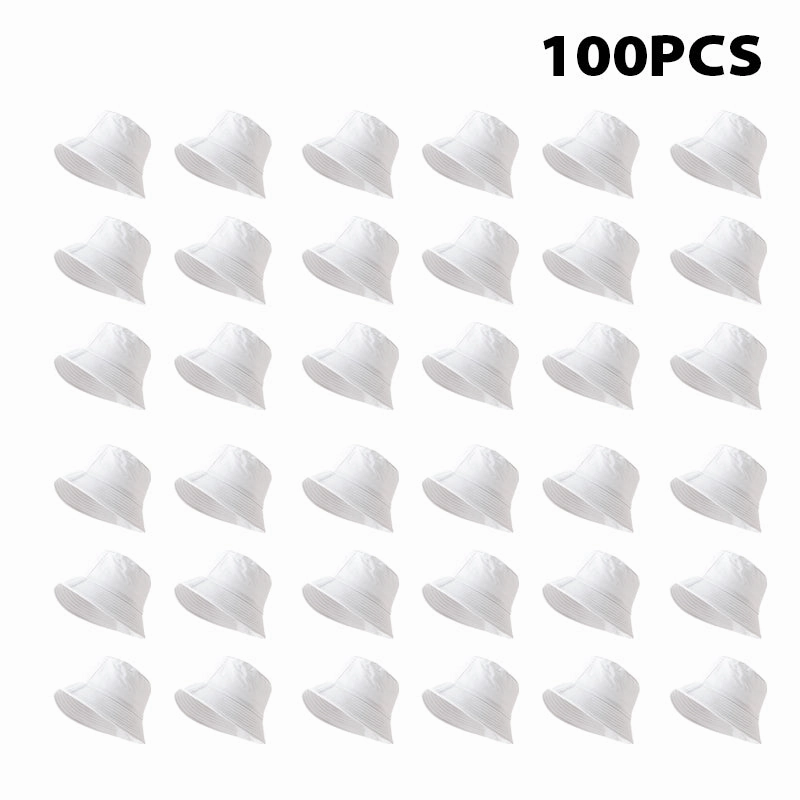 Wholesale Sunshade Cotton Solid Color Bucket Hat