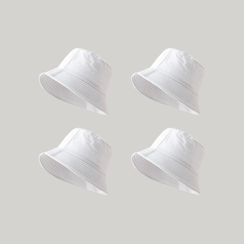 Wholesale Sunshade Cotton Solid Color Bucket Hat