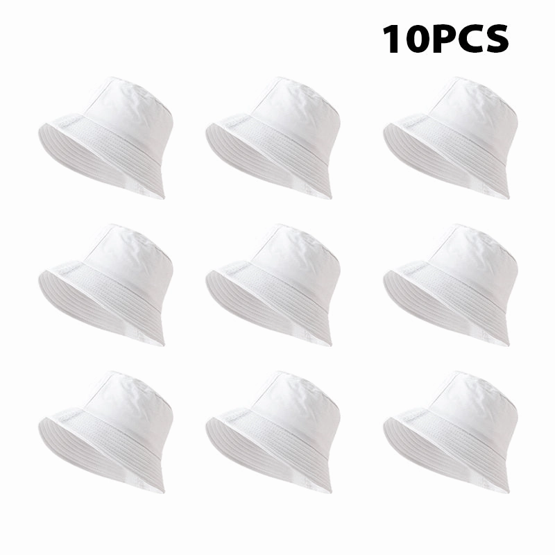 Wholesale Sunshade Cotton Solid Color Bucket Hat