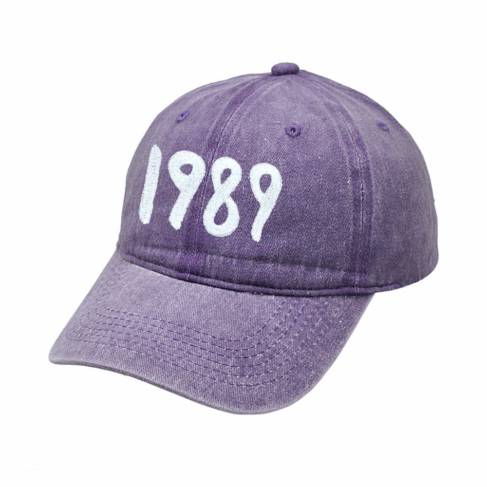Wholesale Taylor Swift 1989 Embroidery Washed Vintage Baseball Cap
