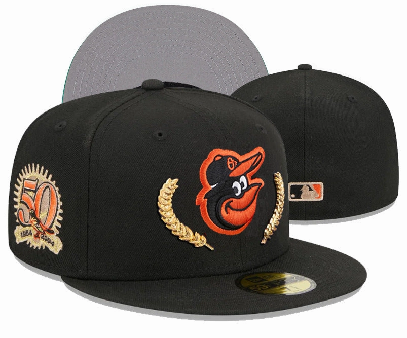 Wholesale Team Adjustable Flat-brim Baseball Caps