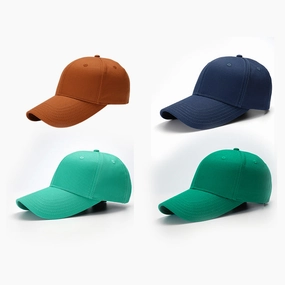 Wholesale The New Simple Solid Color Hard-top Cotton Big-toe Bib Cap