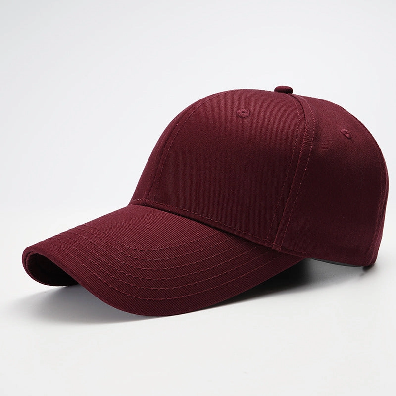Wholesale The New Simple Solid Color Hard-top Cotton Big-toe Bib Cap
