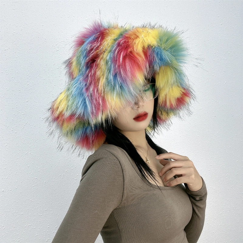 Wholesale Thick Imitation Fur Plush Hat