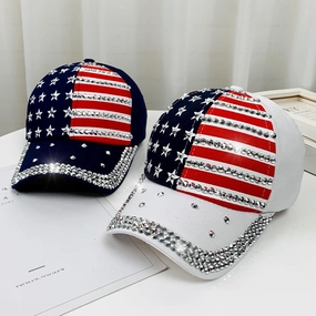 Wholesale Thin Sun Protection Diamond Star Baseball Cap