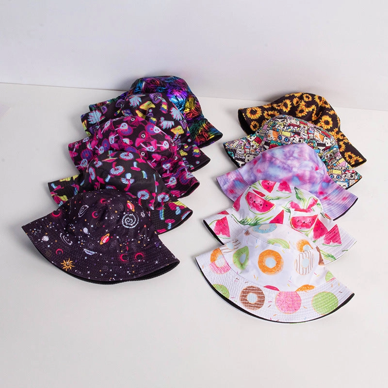 Wholesale Tie Dye Double Sided Polyester Bucket Hat
