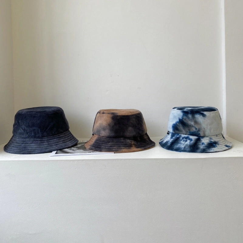 Wholesale Tie Dye Plush Bucket Hat