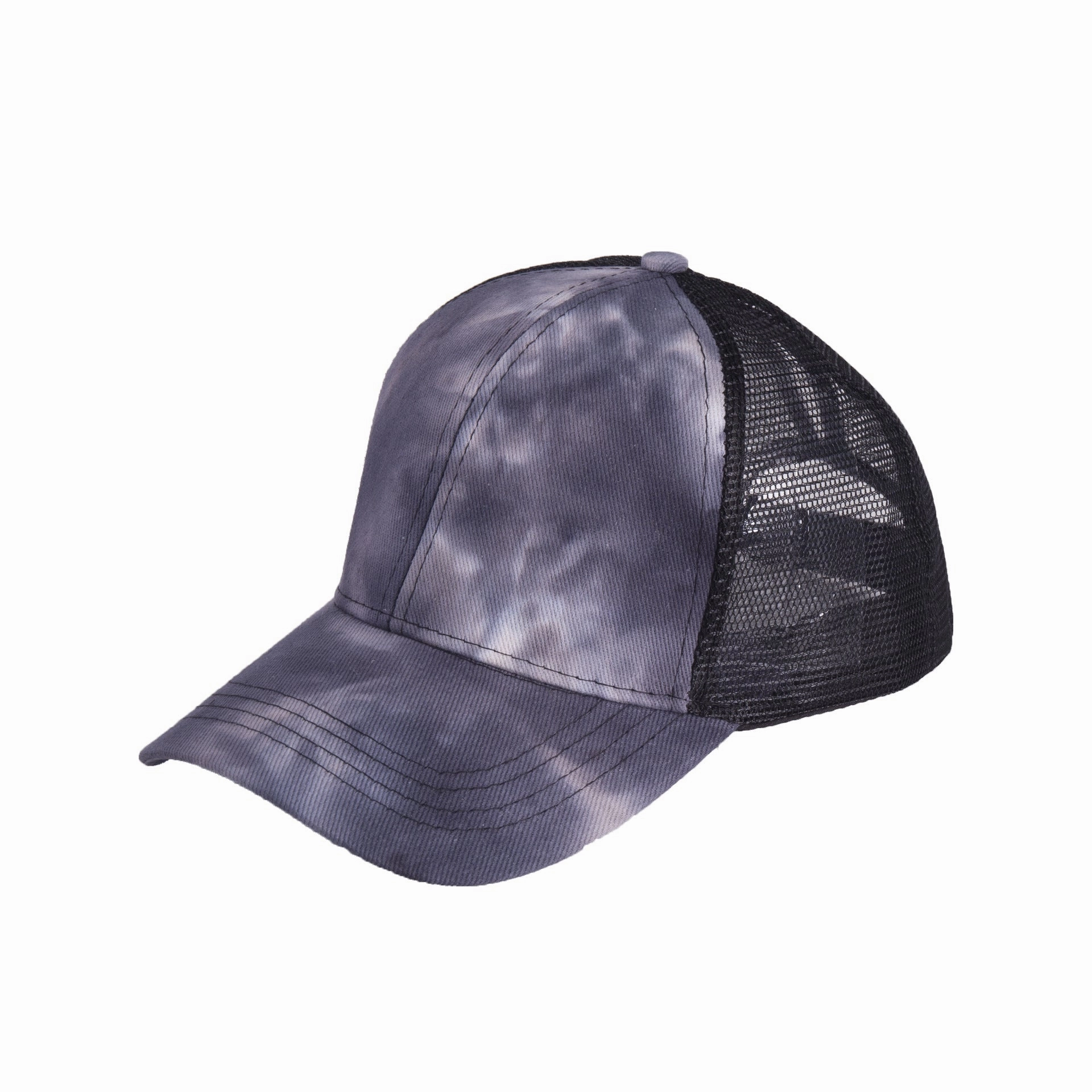 Wholesale Tie-dye ponytail baseball cap with back opening