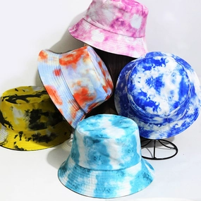 Wholesale Tie Dye Printed Polyester Bucket Hat