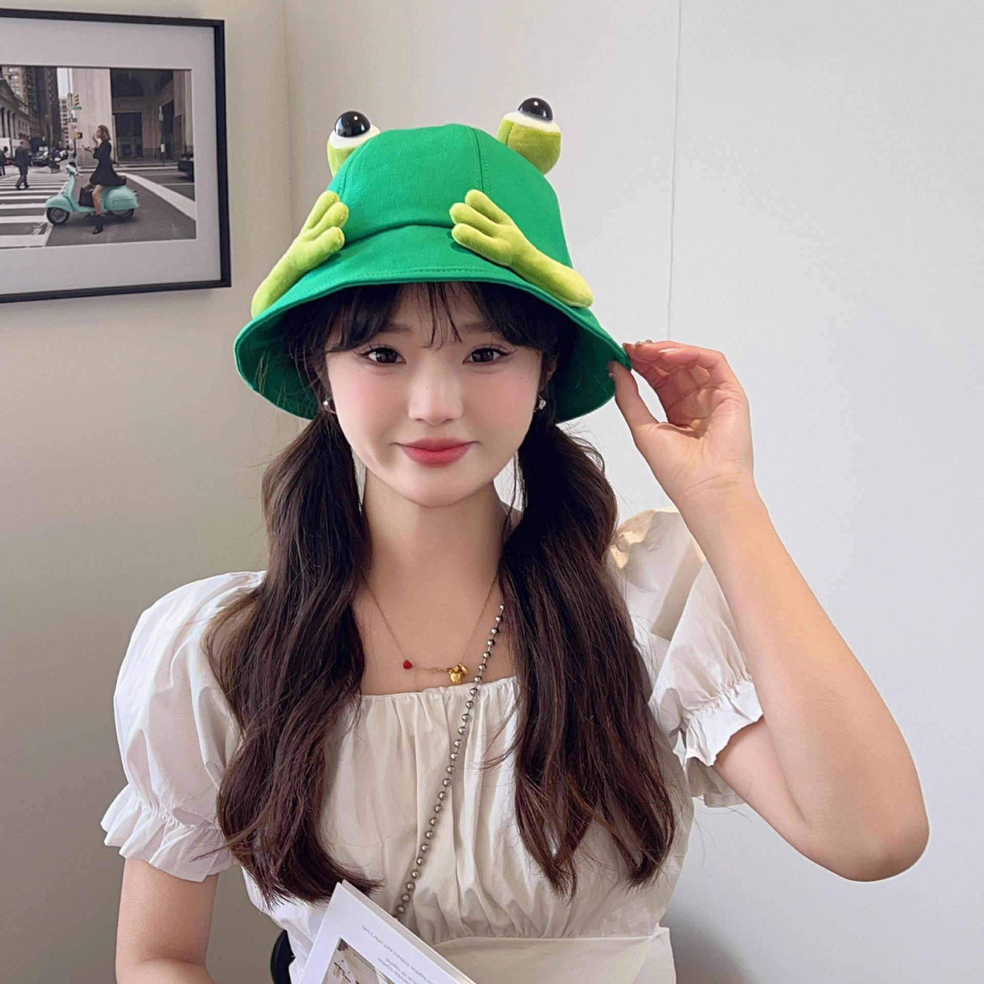 Wholesale Travel Versatile Sun Protection Sun Visor Cartoon Cute Fisherman Hat