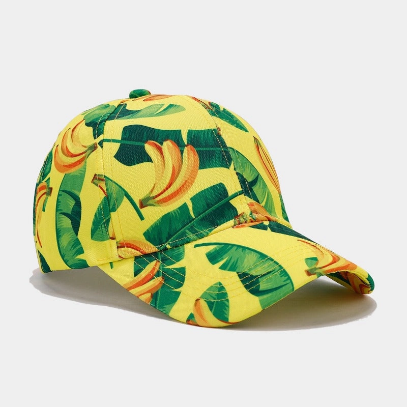 Wholesale Tropical Fruit Banana Print Baseball Cap
