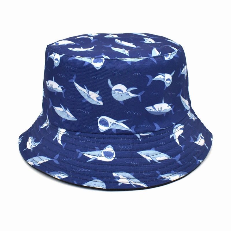 Wholesale Undersea Animal Mushroom Printed Sun Visor Fisherman Hat