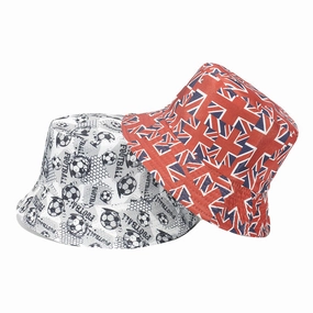 Wholesale Union Jack Football Print Polyester Bucket Hat