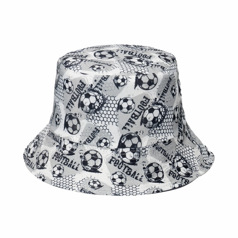Wholesale Union Jack Football Print Polyester Bucket Hat