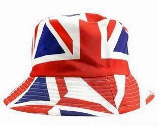 Wholesale Union Jack Football Print Polyester Bucket Hat