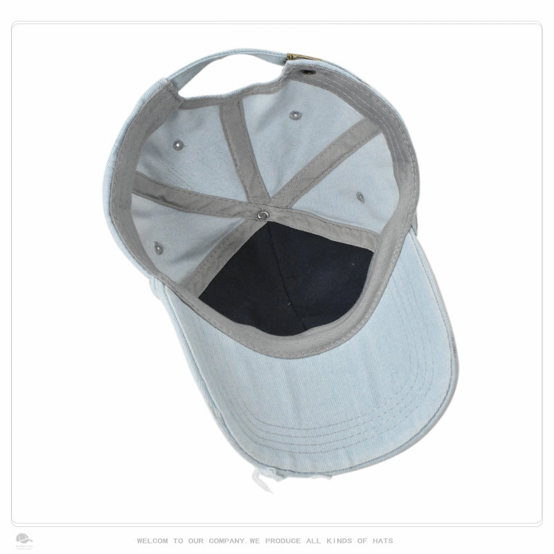 Wholesale Unique Fashionable Washed Denim Baseball Cap