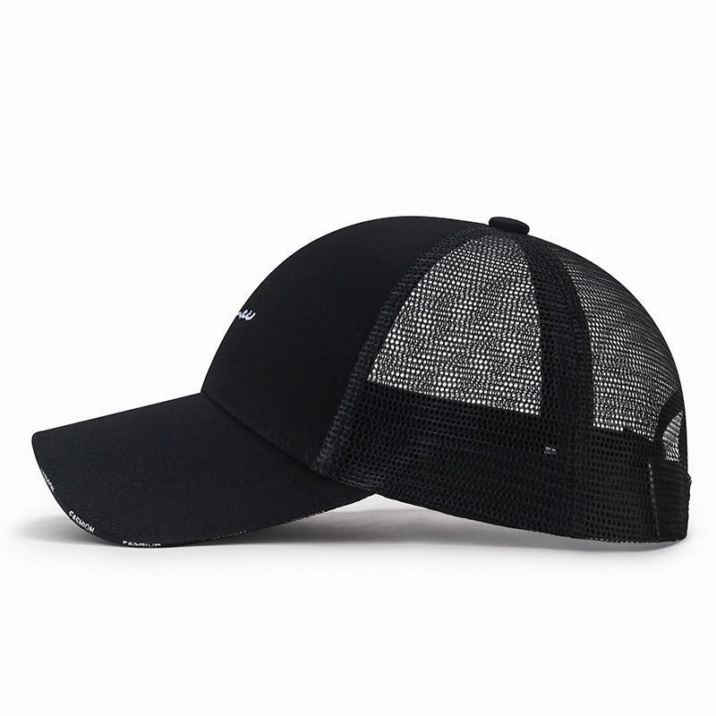 Wholesale Versatile Sun Visor Black and White Casual Baseball Cap