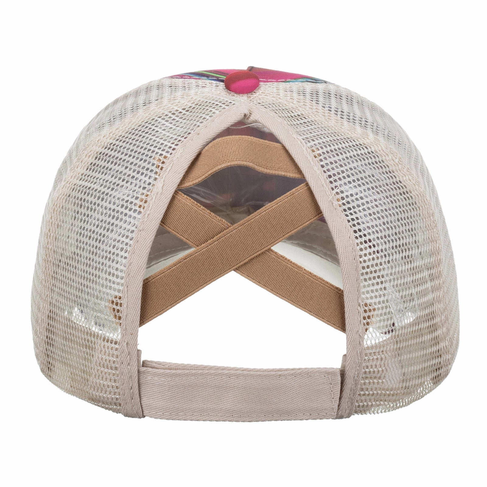Wholesale Vertical horizontal bar single cross mesh baseball cap