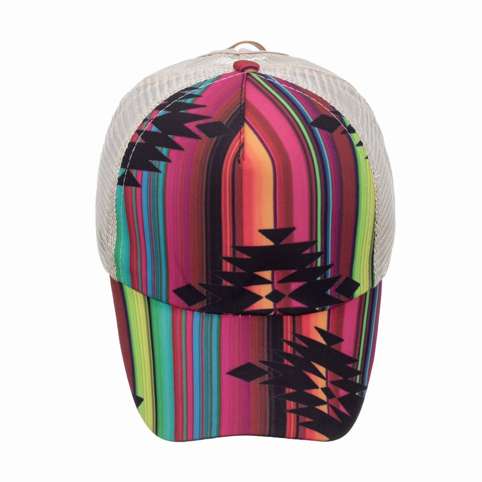 Wholesale Vertical horizontal bar single cross mesh baseball cap