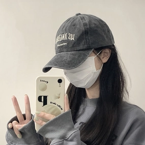 Wholesale Vintage Grey Baseball Hat All-Match Face Showable Small Cap