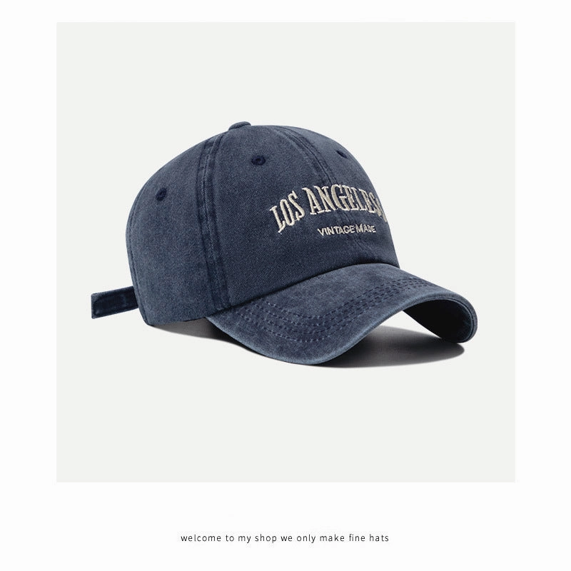 Wholesale Vintage Grey Baseball Hat All-Match Face Showable Small Cap