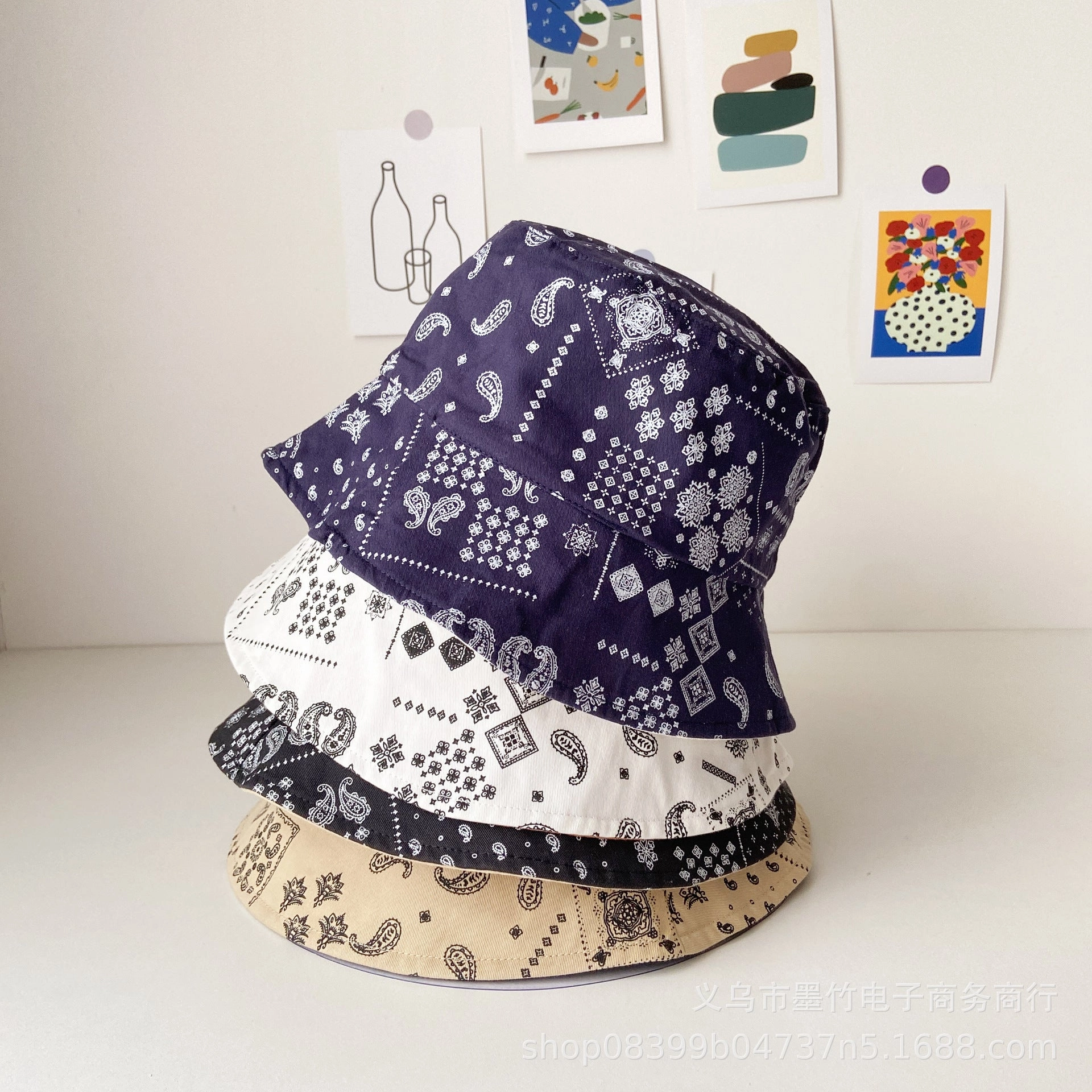 Wholesale Vintage Reversible Cotton Fisherman Hat