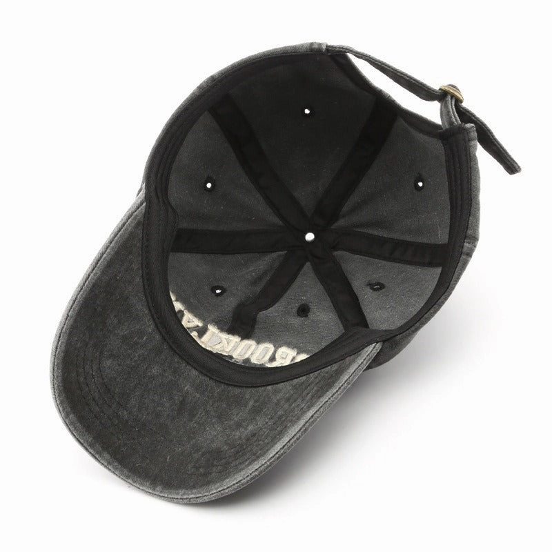 Wholesale Vintage Washed Denim Baseball Cap Sun Visor 1947 Fashion Baseball Cap