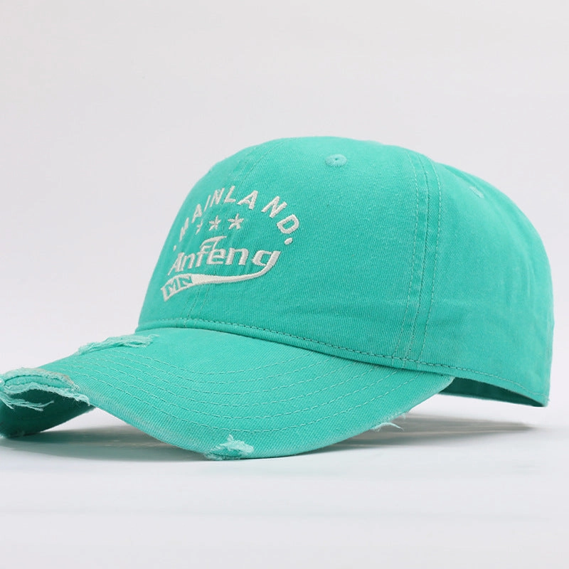 Wholesale Vintage Washed Embroidered Large Head Circumference Cotton Soft-topped Cap