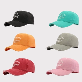 Wholesale Vintage Washed Embroidered Large Toe Circumference Cotton Soft-capped Baseball Cap
