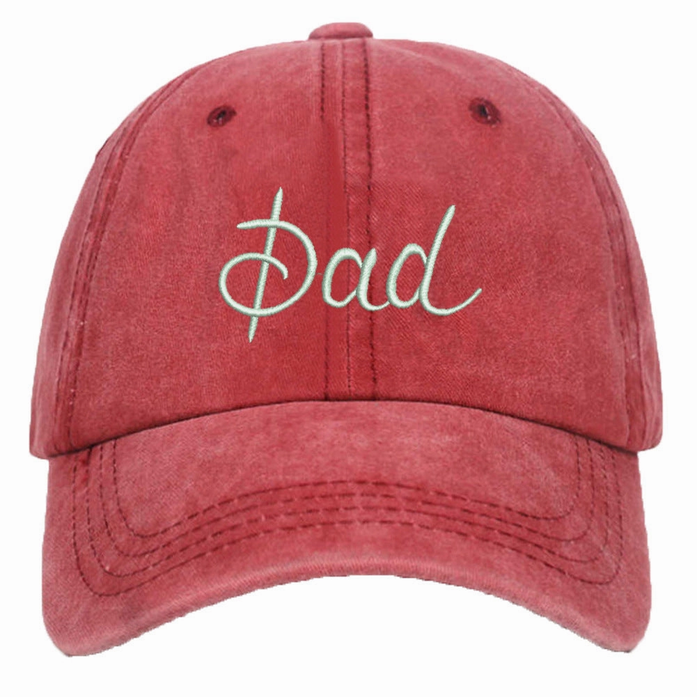 Wholesale Washed Cotton DAD MOM 3D Embroidered Baseball Cap