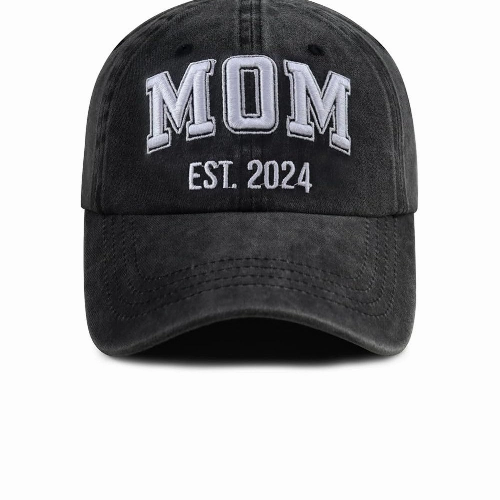 Wholesale Washed Cotton DAD MOM 3D Embroidery Hip Hop Baseball Cap