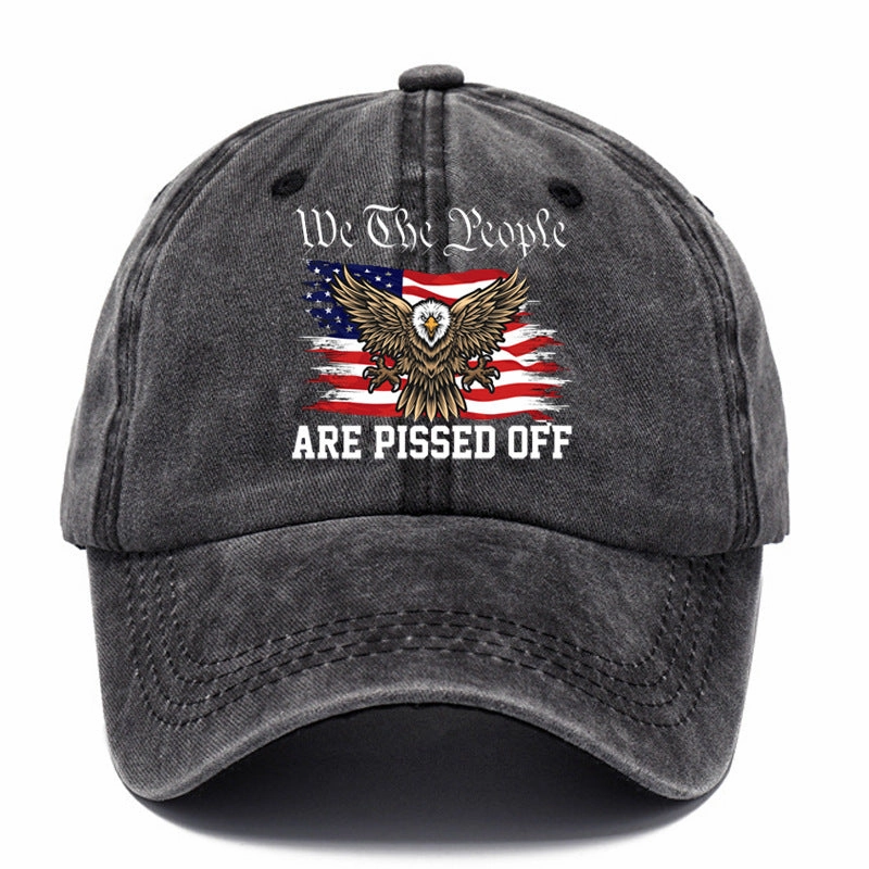 Wholesale Washed Cotton Printed Dad Hat Retro Baseball Cap