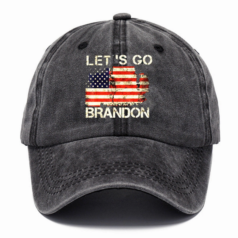 Wholesale Washed Cotton Printed Dad Hat Retro Baseball Cap