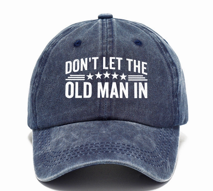 Wholesale Washed Cotton Printed Distressed Vintage Soft Top Baseball Cap